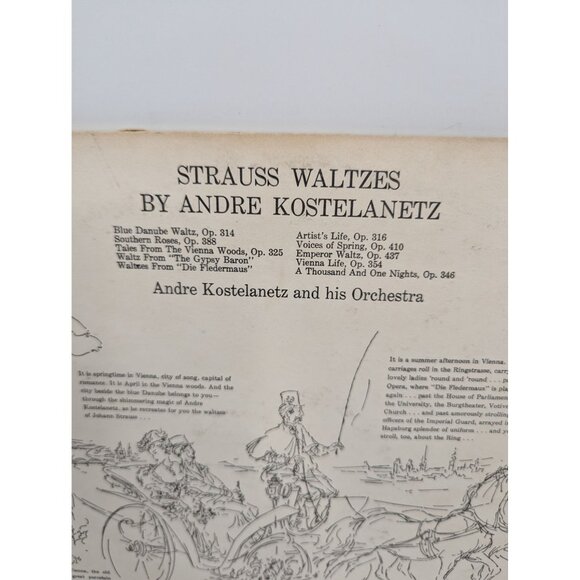 Andre Kostelanetz And His Orchestra Strauss Waltzes 12" LP Vinyl Record Columbia - Picture 6 of 7